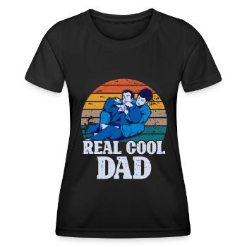 Jiu Jitsu Dad Gi Jiu - Frauen Funktions-T-Shirt - Schwarz - Vorne - AI Model Female 172 light (172cm)