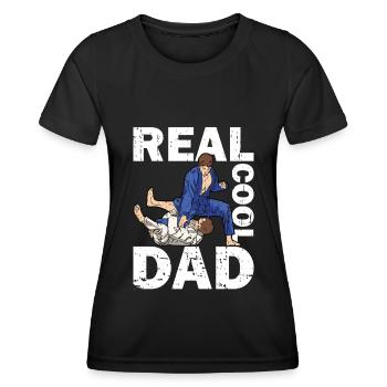 Jiu Jitsu Dad Gi Jiu - Frauen Funktions-T-Shirt - Schwarz - Vorne - AI Model Female 172 light (172cm)