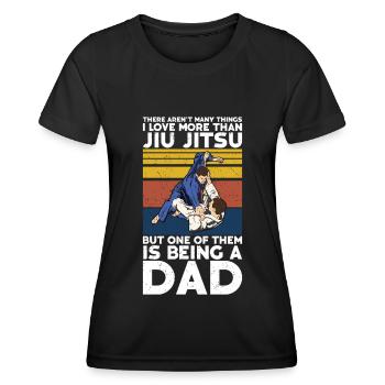 Jiu Jitsu Dad Gi Jiu - Frauen Funktions-T-Shirt - Schwarz - Vorne - AI Model Female 172 light (172cm)