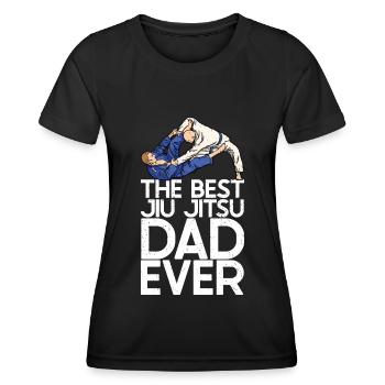 Jiu Jitsu Dad Gi Jiu - Frauen Funktions-T-Shirt - Schwarz - Vorne - AI Model Female 172 light (172cm)
