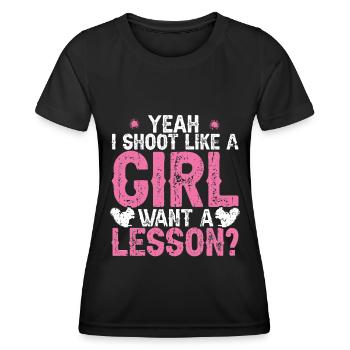 Squirrel hunting - Women's Functional T-Shirt - black - Front - AI Model Female 172 light (172cm)