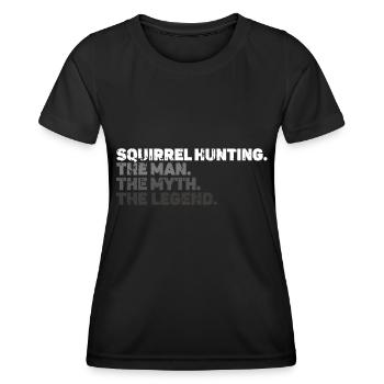 Squirrel hunting - Women's Functional T-Shirt - black - Front - AI Model Female 172 light (172cm)