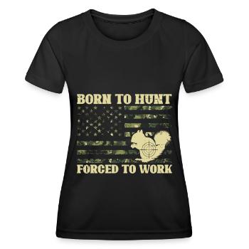 Squirrel hunting - Women's Functional T-Shirt - black - Front - AI Model Female 172 light (172cm)