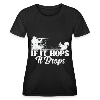 Squirrel hunting - Women's Functional T-Shirt - black - Front - AI Model Female 172 light (172cm)