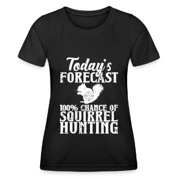 Squirrel hunting - Women's Functional T-Shirt - black - Front - AI Model Female 172 light (172cm)