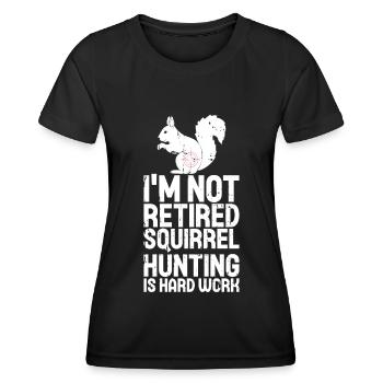 Squirrel hunting - Women's Functional T-Shirt - black - Front - AI Model Female 172 light (172cm)