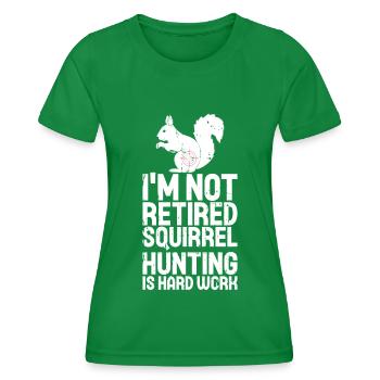 Chasse à l’écureuil - T-shirt sport Femme - vert - Devant - AI Model Female 172 dark (172cm)