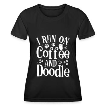 Golden Doodle Hundeliebhaber - Frauen Funktions-T-Shirt - Schwarz - Vorne - AI Model Female 172 light (172cm)
