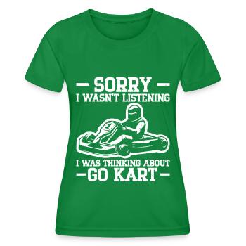 Geh Kart - Frauen Funktions-T-Shirt - Kelly Green - Vorne - AI Model Female 172 dark (172cm)