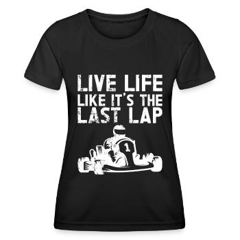 Faire du karting - T-shirt sport Femme - noir - Devant - AI Model Female 172 light (172cm)