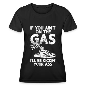 Faire du karting - T-shirt sport Femme - noir - Devant - AI Model Female 172 light (172cm)