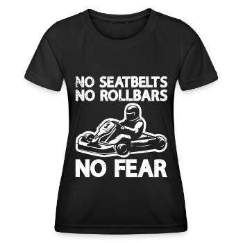 Faire du karting - T-shirt sport Femme - noir - Devant - AI Model Female 172 light (172cm)