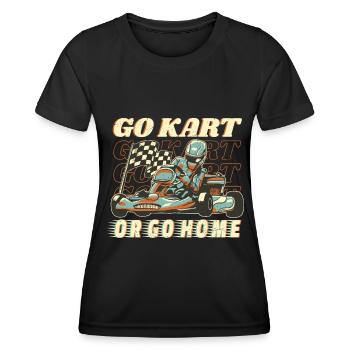 Faire du karting - T-shirt sport Femme - noir - Devant - AI Model Female 172 light (172cm)