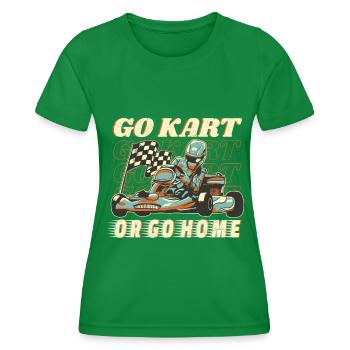 Go karting - Women's Functional T-Shirt - kelly green - Front - AI Model Female 172 dark (172cm)