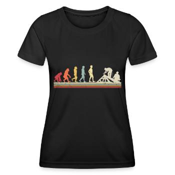 Dachdecker -Dachhäuser Reparaturen - Frauen Funktions-T-Shirt - Schwarz - Vorne - AI Model Female 172 light (172cm)