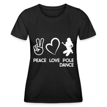 Pole Dance - Frauen Funktions-T-Shirt - Schwarz - Vorne - AI Model Female 172 light (172cm)