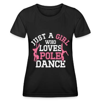Pole Dance - Frauen Funktions-T-Shirt - Schwarz - Vorne - AI Model Female 172 light (172cm)