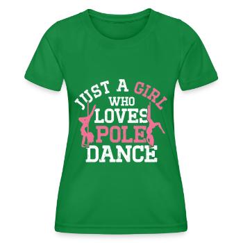 Pole Dance - Frauen Funktions-T-Shirt - Kelly Green - Vorne - AI Model Female 172 dark (172cm)