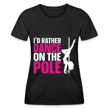 Pole Dance - Frauen Funktions-T-Shirt - Schwarz - Vorne - AI Model Female 172 light (172cm)