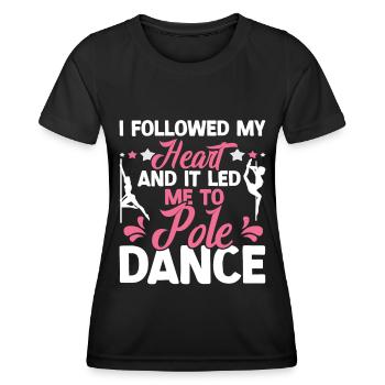 Pole Dance - Frauen Funktions-T-Shirt - Schwarz - Vorne - AI Model Female 172 light (172cm)