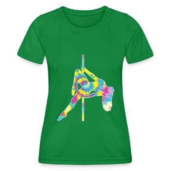 Pole Dance - T-shirt sport Femme - vert - Devant - AI Model Female 172 dark (172cm)