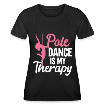 Pole Dance - Frauen Funktions-T-Shirt - Schwarz - Vorne - AI Model Female 172 light (172cm)