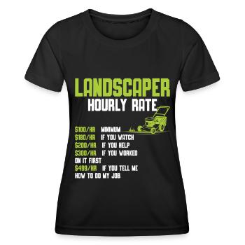 Mowing - Women's Functional T-Shirt - black - Front - AI Model Female 172 light (172cm)