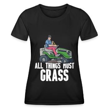 Mowing - Women's Functional T-Shirt - black - Front - AI Model Female 172 light (172cm)