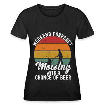 Mowing - Women's Functional T-Shirt - black - Front - AI Model Female 172 light (172cm)