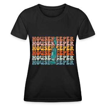 Ménage - T-shirt sport Femme - noir - Devant - AI Model Female 172 light (172cm)
