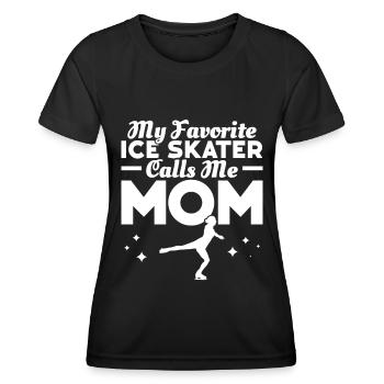 Patinage - T-shirt sport Femme - noir - Devant - AI Model Female 172 light (172cm)