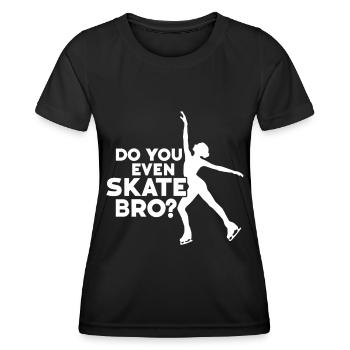 Patinage - T-shirt sport Femme - noir - Devant - AI Model Female 172 light (172cm)