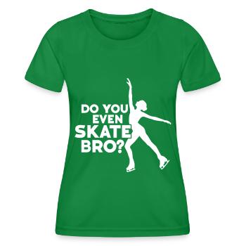 Eislaufen - Frauen Funktions-T-Shirt - Kelly Green - Vorne - AI Model Female 172 dark (172cm)