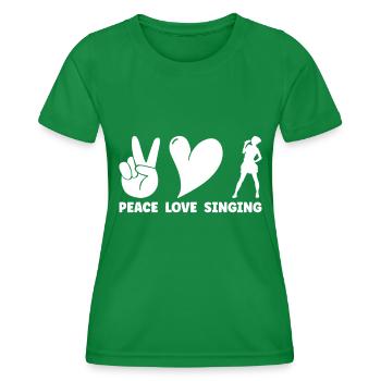 Sing - Women's Functional T-Shirt - kelly green - Front - AI Model Female 172 dark (172cm)