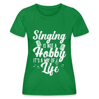 Chanter - T-shirt sport Femme - vert - Devant - AI Model Female 172 dark (172cm)