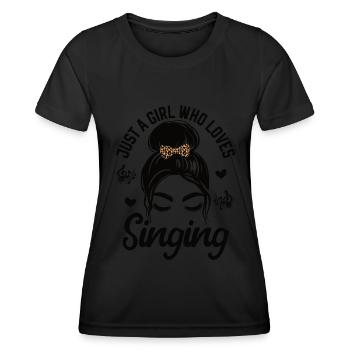 Sing - Women's Functional T-Shirt - black - Front - AI Model Female 172 light (172cm)