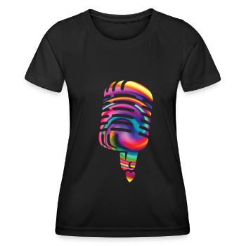 Chanter - T-shirt sport Femme - noir - Devant - AI Model Female 172 light (172cm)