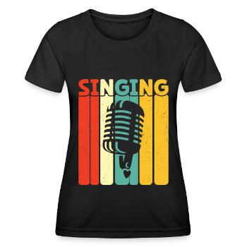 Sing - Women's Functional T-Shirt - black - Front - AI Model Female 172 light (172cm)