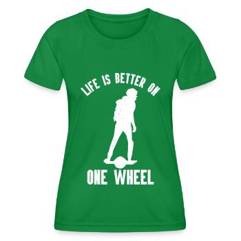 Monocycle - T-shirt sport Femme - vert - Devant - AI Model Female 172 dark (172cm)