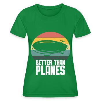 Zeppelin - Women's Functional T-Shirt - kelly green - Front - AI Model Female 172 dark (172cm)