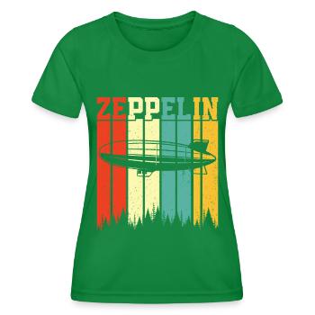 Zeppelin - Women's Functional T-Shirt - kelly green - Front - AI Model Female 172 dark (172cm)