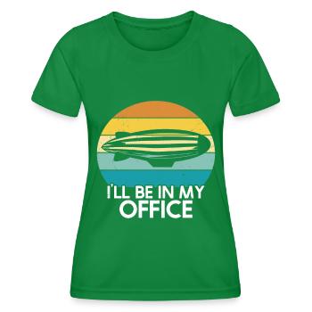 Zeppelin - Women's Functional T-Shirt - kelly green - Front - AI Model Female 172 dark (172cm)