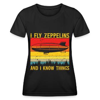Zeppelin - Women's Functional T-Shirt - black - Front - AI Model Female 172 light (172cm)