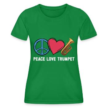 Trompette - T-shirt sport Femme - vert - Devant - AI Model Female 172 dark (172cm)