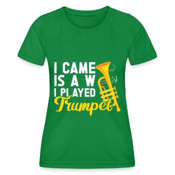Trompette - T-shirt sport Femme - vert - Devant - AI Model Female 172 dark (172cm)