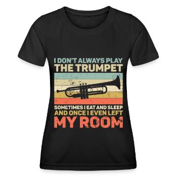 Trompette - T-shirt sport Femme - noir - Devant - AI Model Female 172 light (172cm)