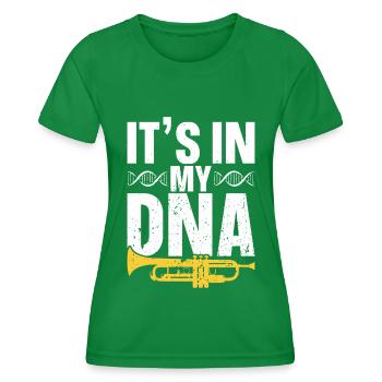 Trompete - Frauen Funktions-T-Shirt - Kelly Green - Vorne - AI Model Female 172 dark (172cm)