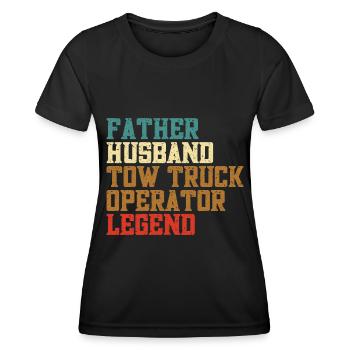 Tow truck - Women's Functional T-Shirt - black - Front - AI Model Female 172 light (172cm)