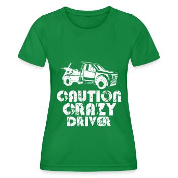 Tow truck - Women's Functional T-Shirt - kelly green - Front - AI Model Female 172 dark (172cm)
