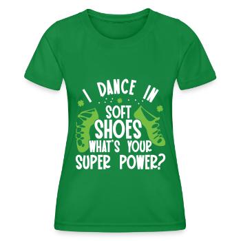Irish Dance - Women's Functional T-Shirt - kelly green - Front - AI Model Female 172 dark (172cm)